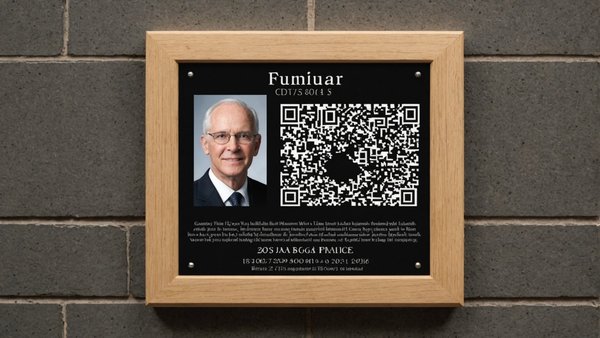 Personnalisez votre souvenir: plaque funéraire avec qr code